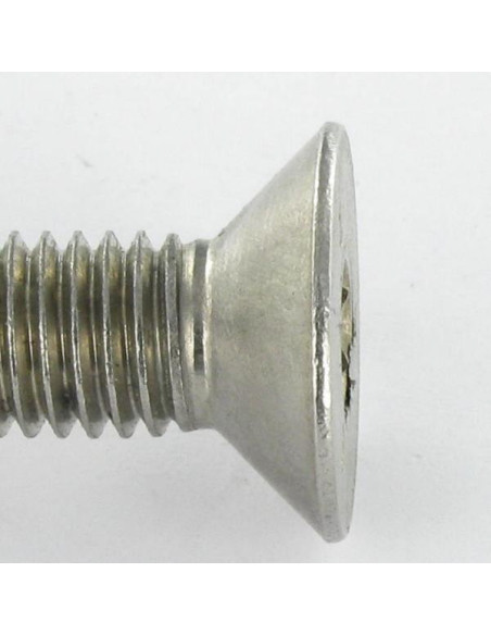 1 x Vis métaux Inox A2 Inviolable FHC tête fraisée empreinte hexagonale creuse Clé de 3 HC3 avec téton M5X25