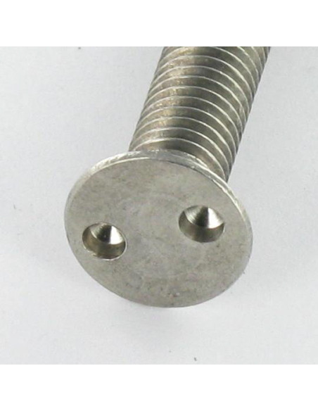 1 x Vis métaux Inviolable Tête fraisée Snake eyes M3X12 Inox A2 microvis
