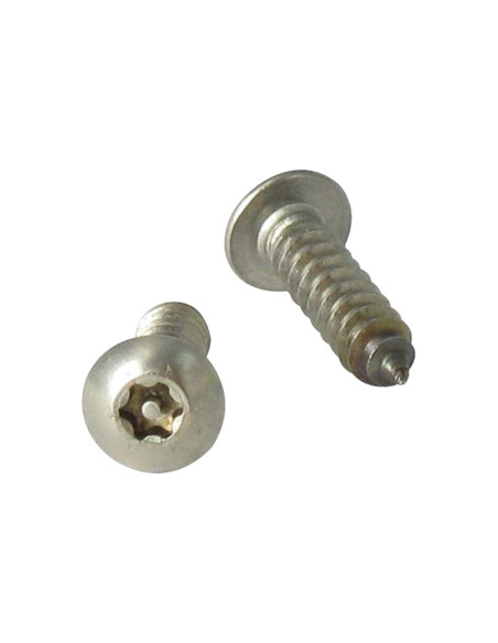 1 x Vis tôle Inviolable Inox A2 Tête cylindrique TC TORX T15 avec téton 4.2X13