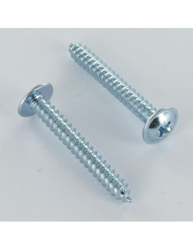1 x Vis tôle Poelier Pozi 4.2X50 Acier zingué noir
