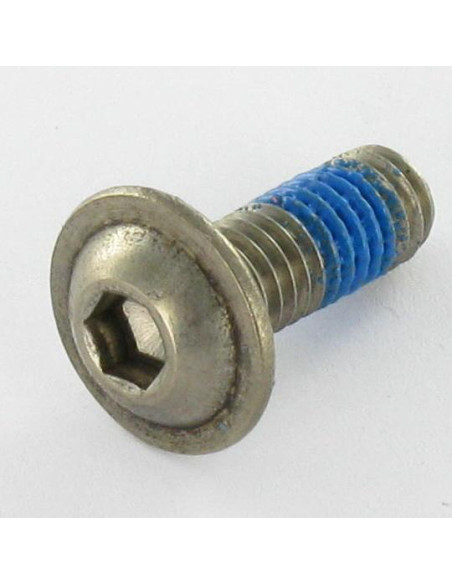 1 x Vis métaux BHC (Tête Bombée Hexagonal creux) Embase collerette M6X25 Clé de 4 HC4 Inox A2 +FRF
