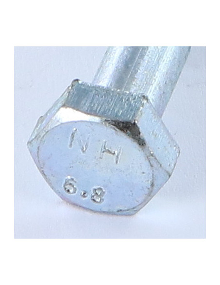 1 x Corps de boulon filetage partiel Tête hexagonale TH M8X40 Classe 6.8 Acier zingué Frein filet