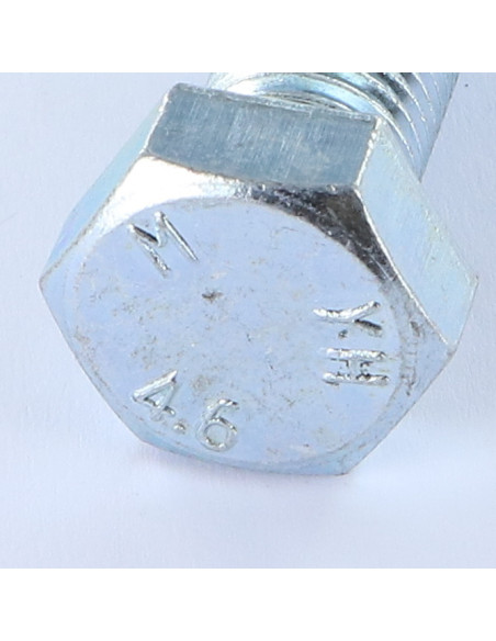 1 x Corps de boulon filetage partiel Tête hexagonale TH M16X40 4.6 Acier zingué