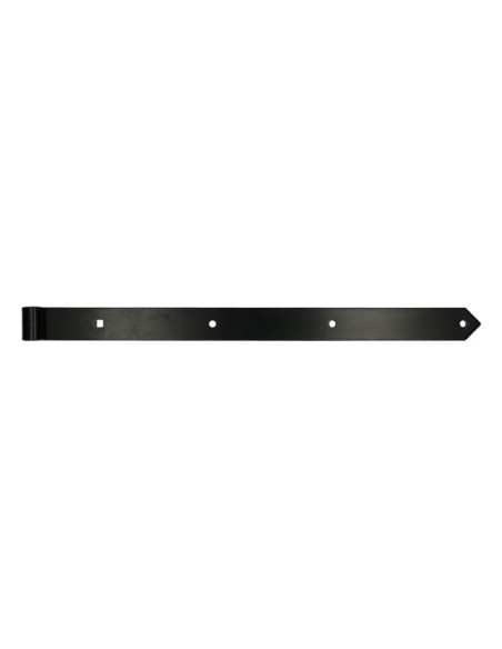 1 x Penture pointu volet battant 16X1200 Acier zingué noir