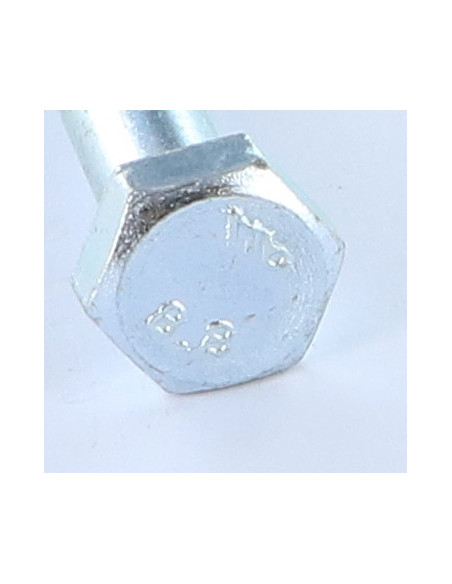 1 x Corps de boulon filetage partiel Tête hexagonale TH M8X30 Classe 8.8 Acier zingué