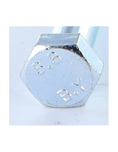 1 x Corps de boulon filetage partiel Tête hexagonale TH M20X60 Classe 8.8 Acier zingué