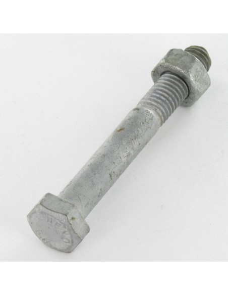 1 x Boulon (vendu avec Ecrou) Tête hexagonale TH M16X60 Classe 8.8 Forte tenue à la corrosion Acier galvanisé
