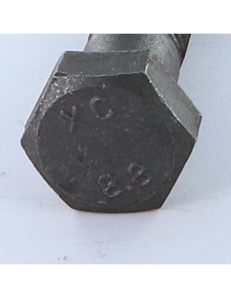1 x Corps de boulon filetage partiel Tête hexagonale TH M16X70 Classe 8.8 Acier brut