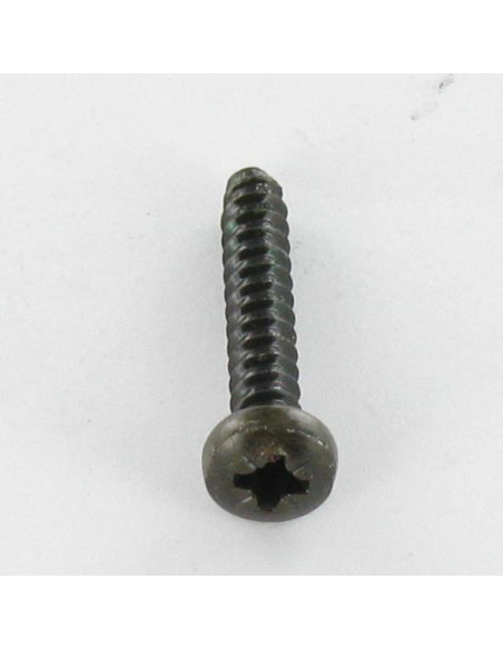1 x Vis tôle tête cylindrique bombée large Pozi 2.9X8 Acier zingué noir Sans pointe