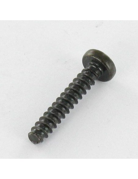 1 x Vis tôle tête cylindrique bombée large Pozi 2.9X8 Acier zingué noir Sans pointe