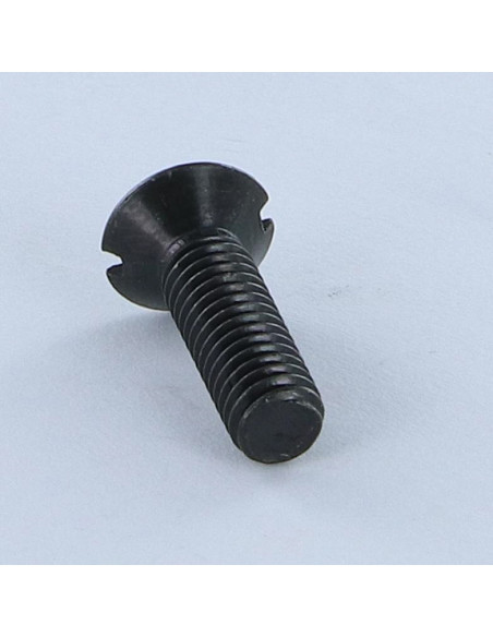 1 x Vis métaux Tête fraisée Fendue M4X40 Acier zingué noir