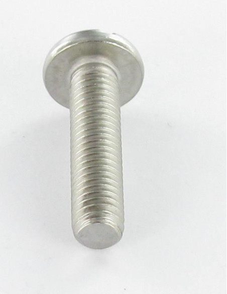 1 x Vis métaux Tête cylindrique large TCL Fendue M2.5X3.5 Acier brut microvis