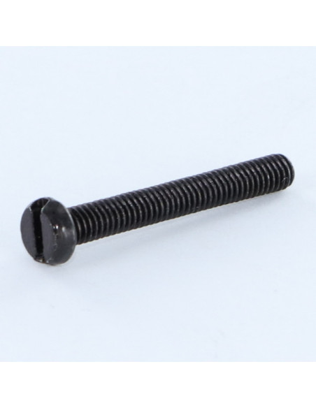 1 x Vis métaux Tête cylindrique TC Fendue M3X6 Acier zingué noir microvis