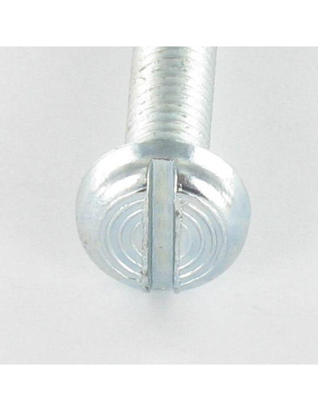 1 x Vis métaux tête cylindrique bombée large Fendue M2.5X3 Acier zingué microvis