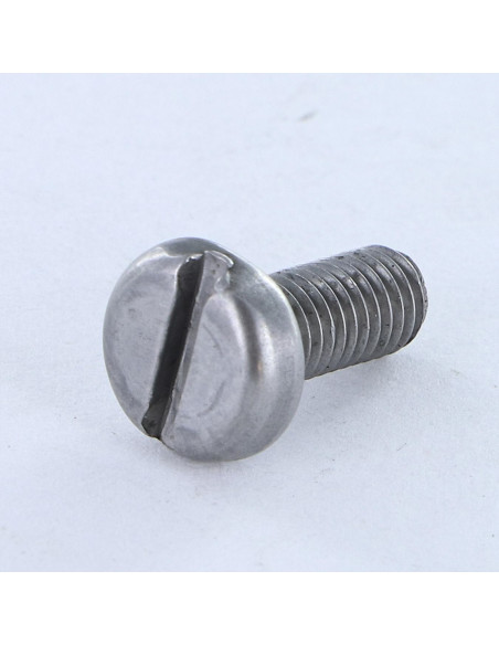 1 x Vis métaux Tête cylindrique large TCL Fendue M2X22 Acier brut microvis