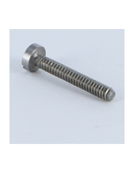 1 x Vis métaux Tête cylindrique TC Fendue M1.6X14 Acier brut microvis