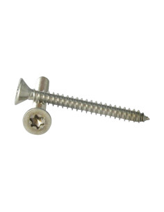 Vis tôle Tête fraisée TORX T25 4.8X60 Inox A4