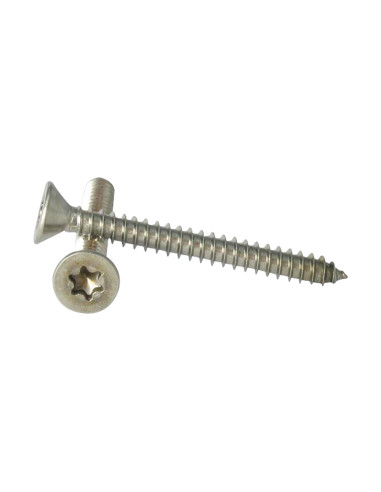 1 x Vis tôle Tête fraisée TORX T25 4.8X60 Inox A4