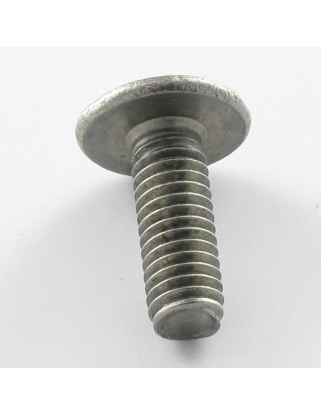 1 x Vis métaux Poelier POZI et fendu 6X16 Inox