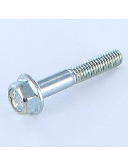1 x Corps de boulon filetage partiel Tête hexagonale TH M6X35 Embase lisse Acier zingué Filetage partiel