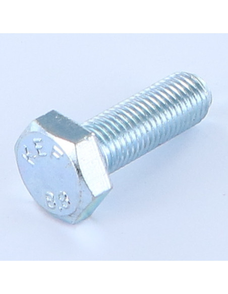 1 x Vis métaux Tête hexagonale TH M10X50 Filetage total Classe 8.8 Pas fin Pas de 125 Acier zingué