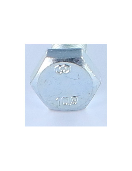 1 x Vis métaux Tête hexagonale TH M14X50 Classe 10.9 Filetage total Pas fin Pas de 150 Acier zingué