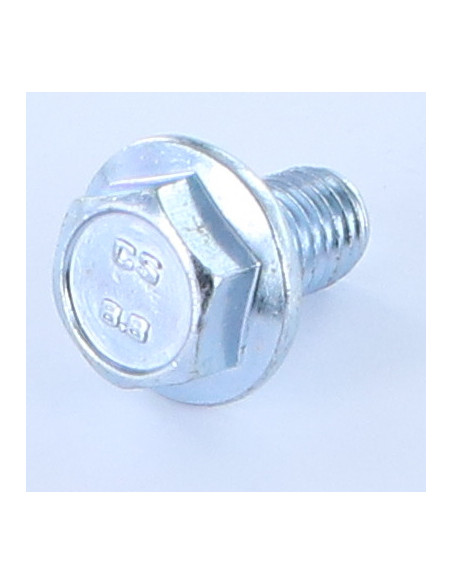 1 x Vis métaux Tête hexagonale TH M12X40 Embase collerette crantée Acier zingué