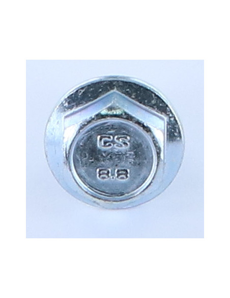 1 x Vis métaux Tête hexagonale TH M12X40 Embase collerette crantée Acier zingué