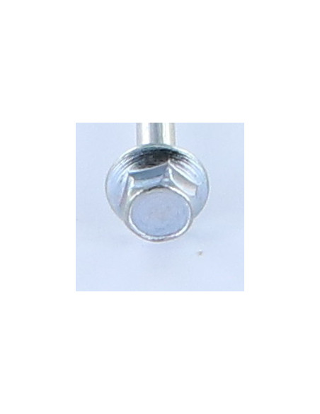 1 x Corps de boulon filetage partiel Tête hexagonale TH M5X50 Filetée sur 16 Embase collerette crantée Classe 6.8 Acier