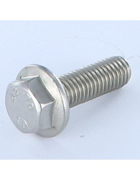 1 x Vis métaux Tête hexagonale TH Embase lisse M10X25 Inox A2