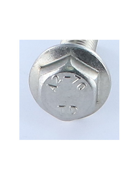 1 x Vis métaux Tête hexagonale TH Embase lisse M10X30 Inox A2