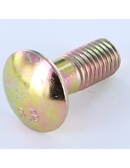 1 x TRCC JAPY tête ronde collet carré M12X50 Collet bas Classe 8.8 Acier zingué 200 Heures brouillard salin sans