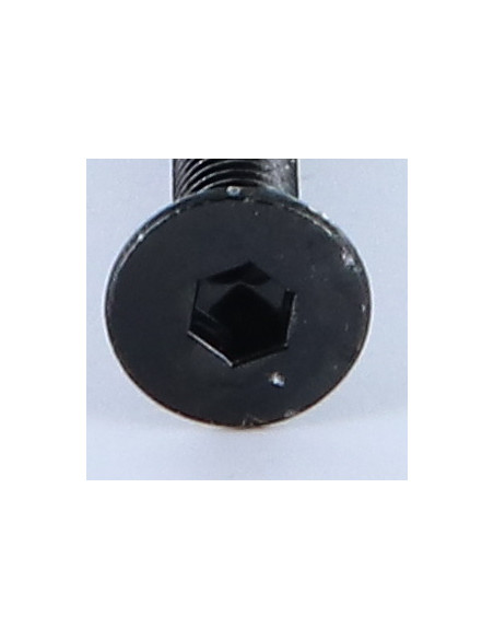 1 x Vis métaux FHC tête fraisée empreinte hexagonale creuse M6X55 Clé de 4 HC4 Acier zingué noir