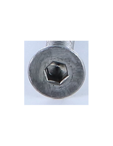 1 x Vis métaux FHC tête fraisée empreinte hexagonale creuse M6X60 Filetée sur 60 Clé de 4 HC4 Acier brut