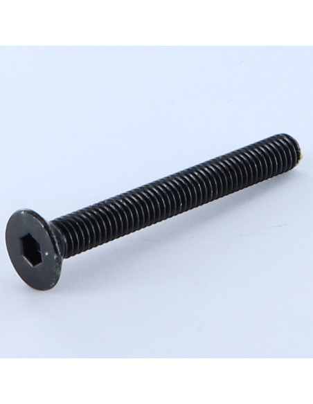 1 x Vis métaux FHC tête fraisée empreinte hexagonale creuse M6X50 Filetée sur 50 Clé de 4 HC4 Acier zingué noir