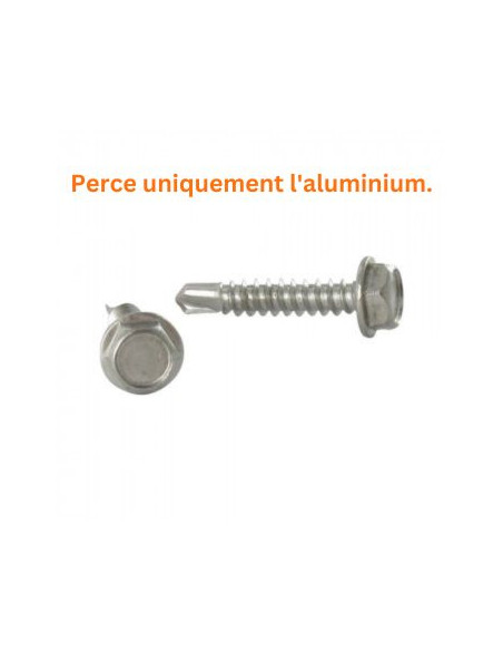 1 x Vis autoperceuse Tête hexagonale TH 6.3X19 Inox A4