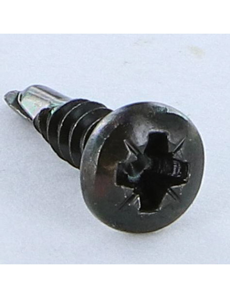 1 x Vis autoperceuse Inox A2 Noir Tête cylindrique bombée TCB Pozi 3.5X13
