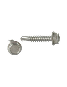 Vis autoperceuse Tête hexagonale TH 6.3X60 Inox A2
