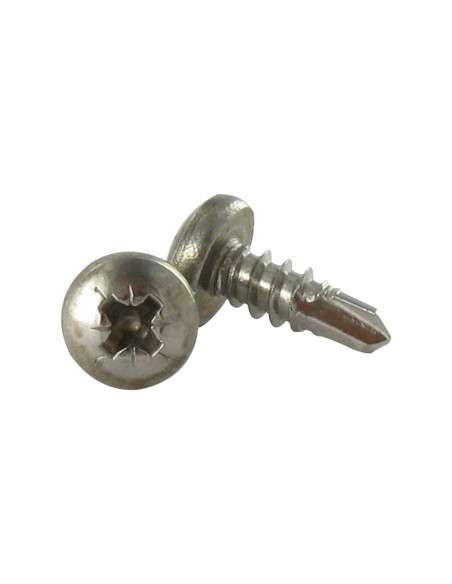 1 x Vis autoperceuse Inox A2 Tête cylindrique bombée TCB Pozi 4.8X32