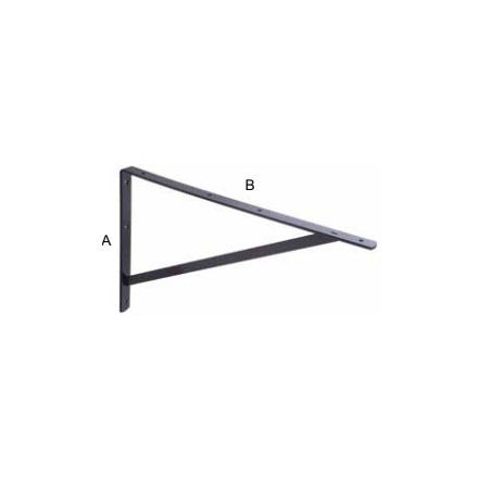 1 x Equerre renfort 240X350X30 Acier zingué noir