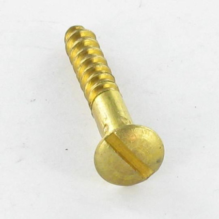 1 x Vis bois Laiton Tête fraisée bombée TFB Fendue 2.5X25 microvis
