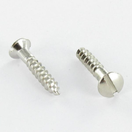 1 x Vis bois Laiton chrome Tête fraisée bombée TFB Fendue 3X10 microvis