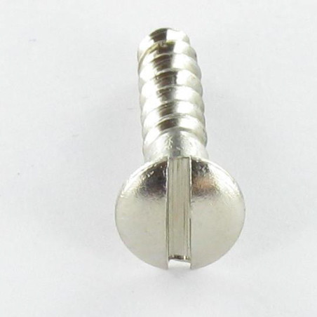 1 x Vis bois Laiton chrome Tête fraisée bombée TFB Fendue 3X10 microvis