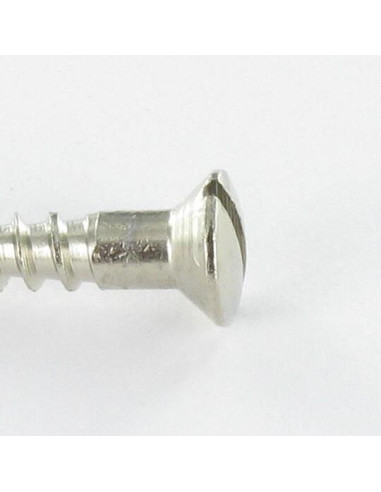1 x Vis bois Laiton chrome Tête fraisée bombée...