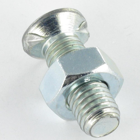 1 x CORPS TFCC tête fraisée collet carré 2 Ergots 8X200 Acier zingué