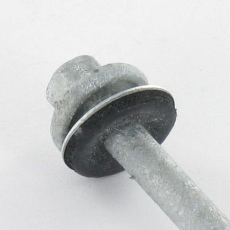 1 x Vis autoperceuse Tête hexagonale TH 6.5X125 Rondelle Forte tenue à la corrosion Acier galvanisé à chaud