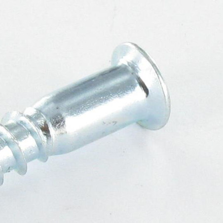 1 x Vis d'assemblage confirmat Tête fraisée Hexagonal creux 7X40 Cranté Acier zingué
