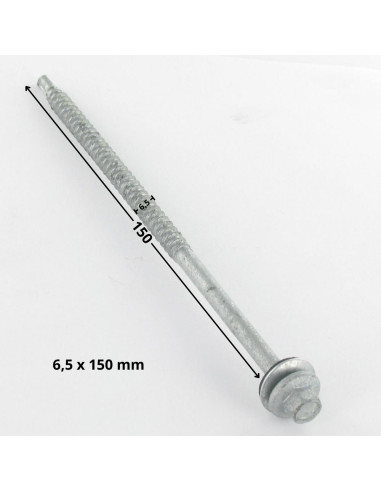 1 x Vis autoperceuse Tête hexagonale TH 6.5X150...