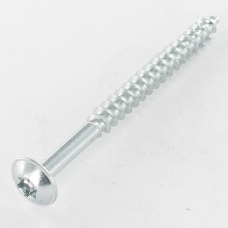 1 x VBA Vis bois agglo Poelier 6X80 Filetée sur 50 TORX T30 Acier zingué 200 Heures brouillard salin sans rouille rouge
