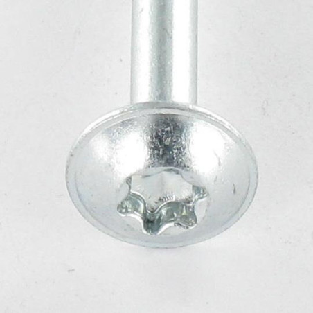 1 x VBA Vis bois agglo Poelier 6X80 Filetée sur 50 TORX T30 Acier zingué 200 Heures brouillard salin sans rouille rouge